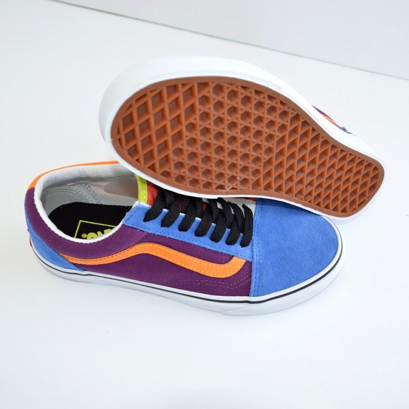 VANS OLD SKOOL MIX AND MATCH PURPLE, ORANGE BLUE GPJCBGTMRGLD SNEAKER SHOES NEW - Picture 9 of 10
